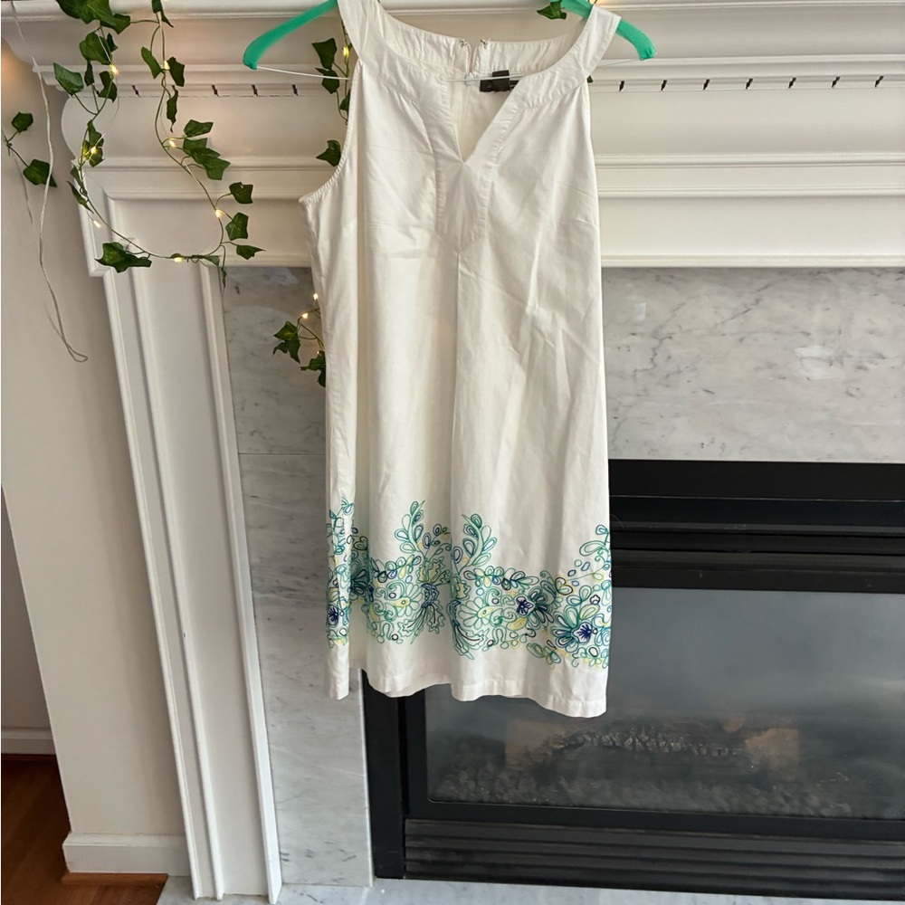 Tommy Bahama White Dress with Blue and Green Details
